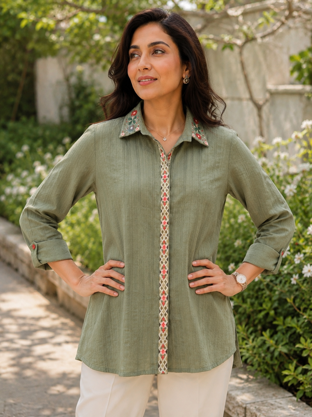 Sage Elegance Shirt
