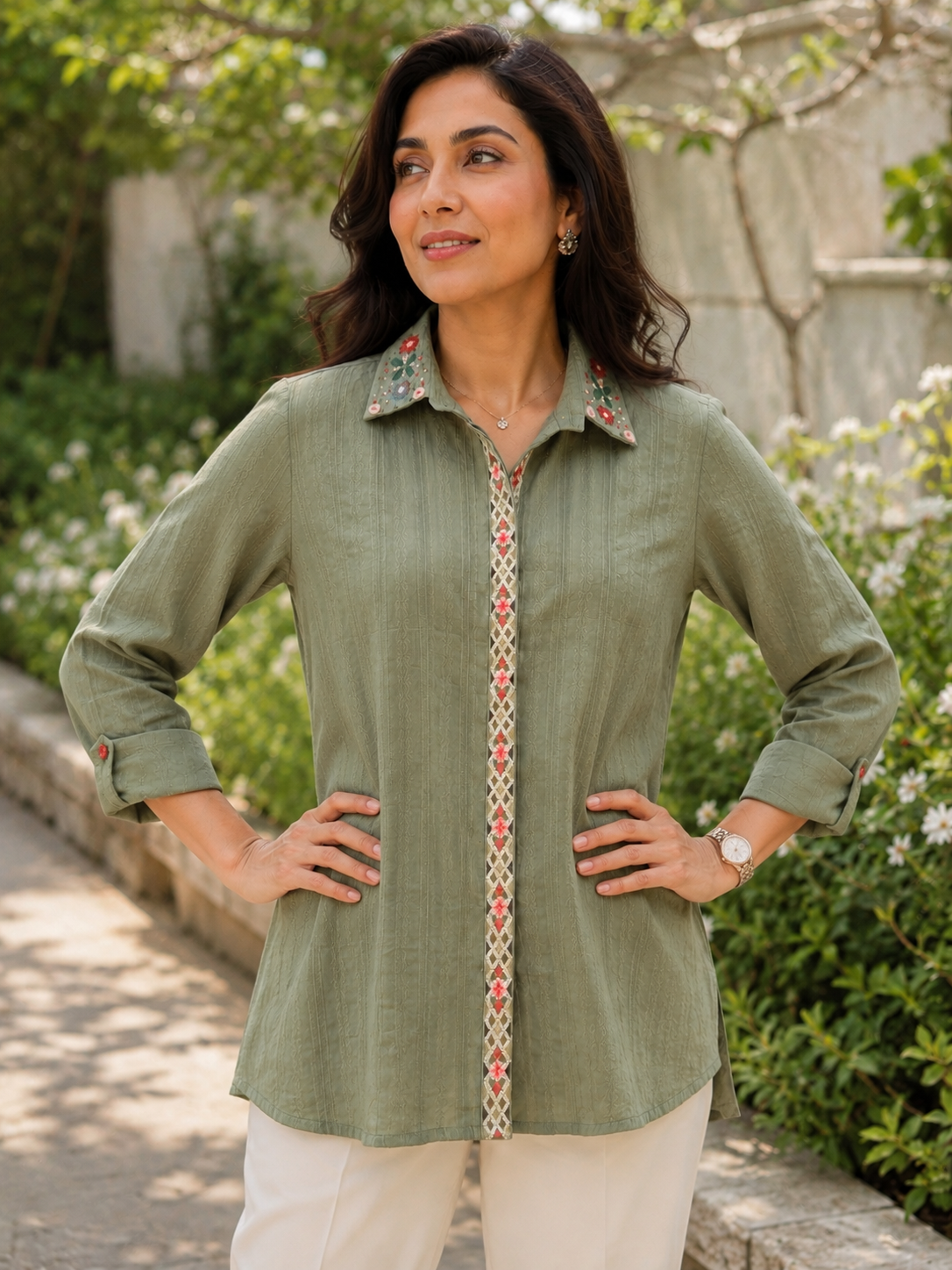 Sage Elegance Shirt