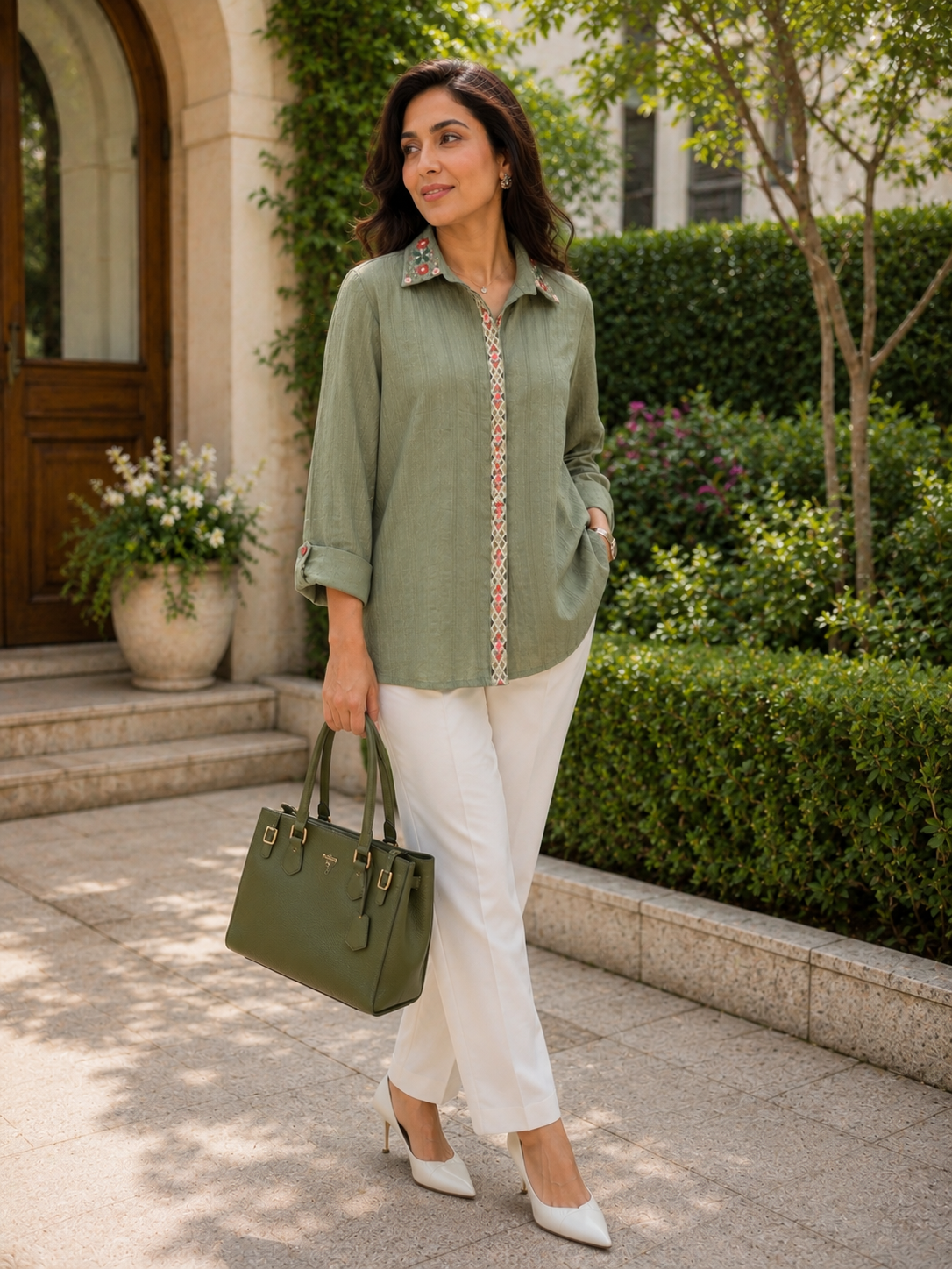 Sage Elegance Shirt