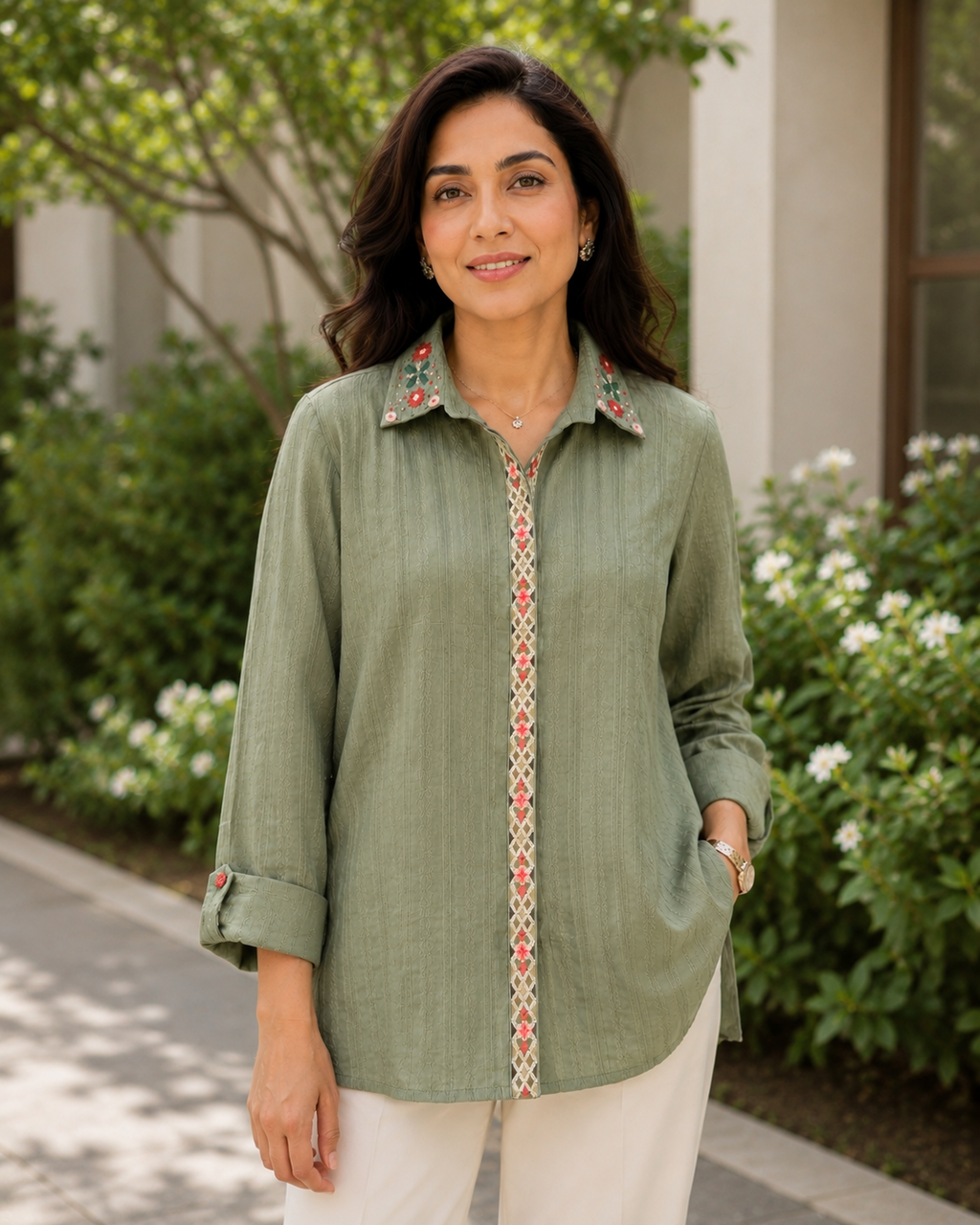 Sage Elegance Shirt