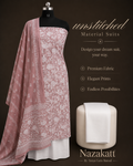 Blush Botanical Unstitched Suit
