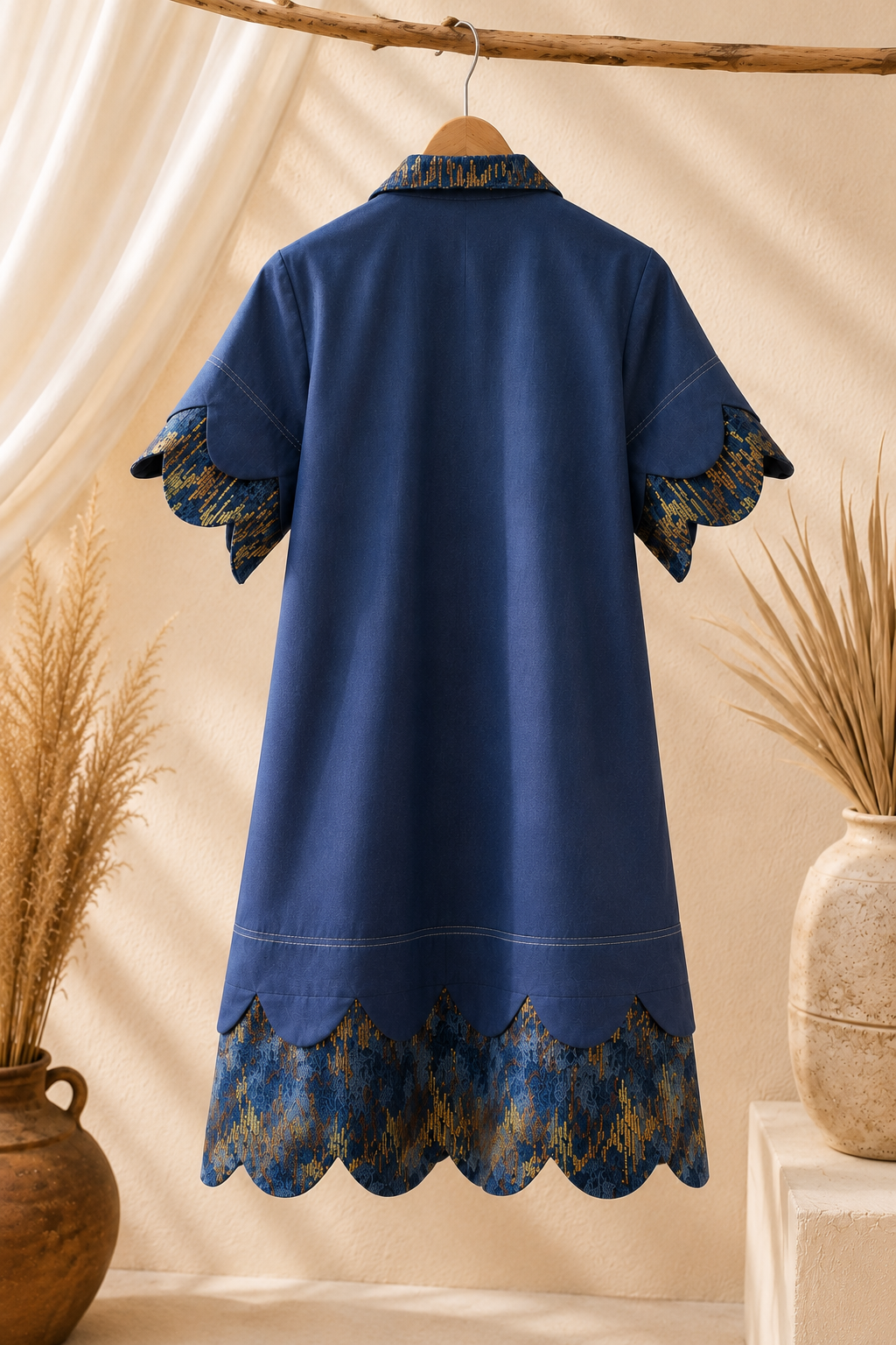 Midnight Denim Sequin Dress