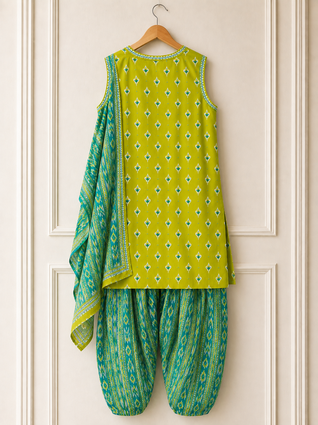 Lime Green Farshi Salwar Set