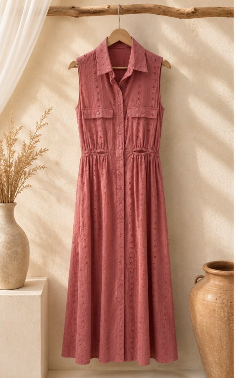 Rosewood Schiffli Dress