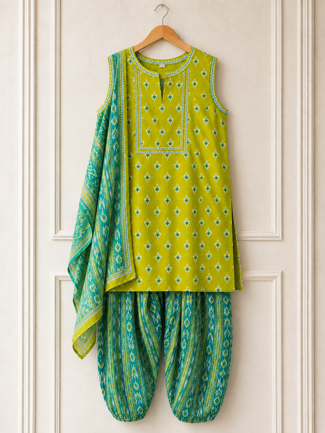 Lime Green Farshi Salwar Set